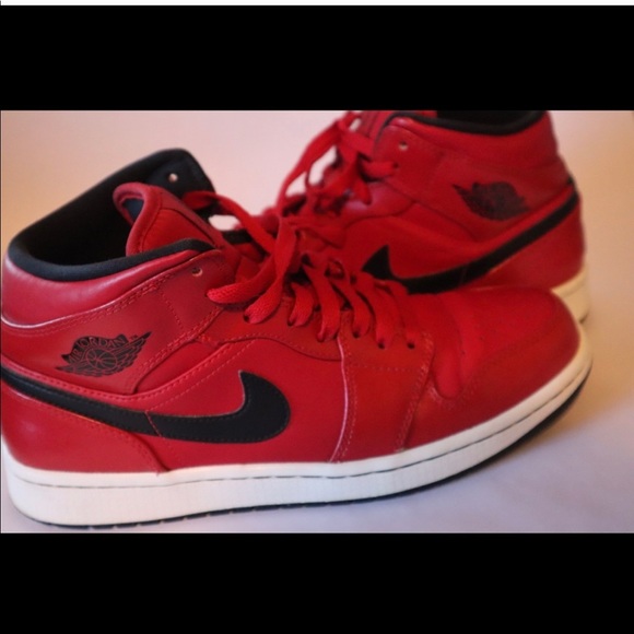 Jordan Other - Jordan 1 mid gym red black patent